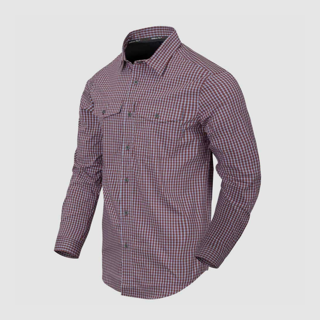 HELIKON-TEX COVERT CONCEALED CARRY SHIRT PHANTOM GREY CHECKERED