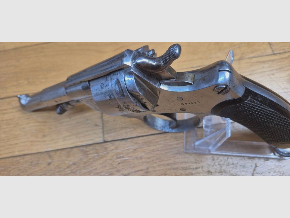 Guter regulärer Revolver Modell 1873 – Kaliber 11mm73 – vollständig monomatrikuliert – Noch mit strohgelb – MAS 1878 – Gute Mechanik, schöner Lauf und schöne Kammern – BE, Bild 10 von 19