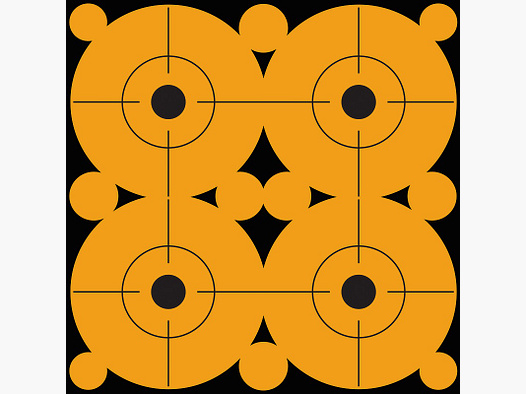 10 Scheiben Bullseye orange 7,6cm