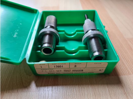 RCBS Matrizensatz 7x57 MAUSER Full Length Rifle 2-Die-Set Nr. 13801 wie NEU