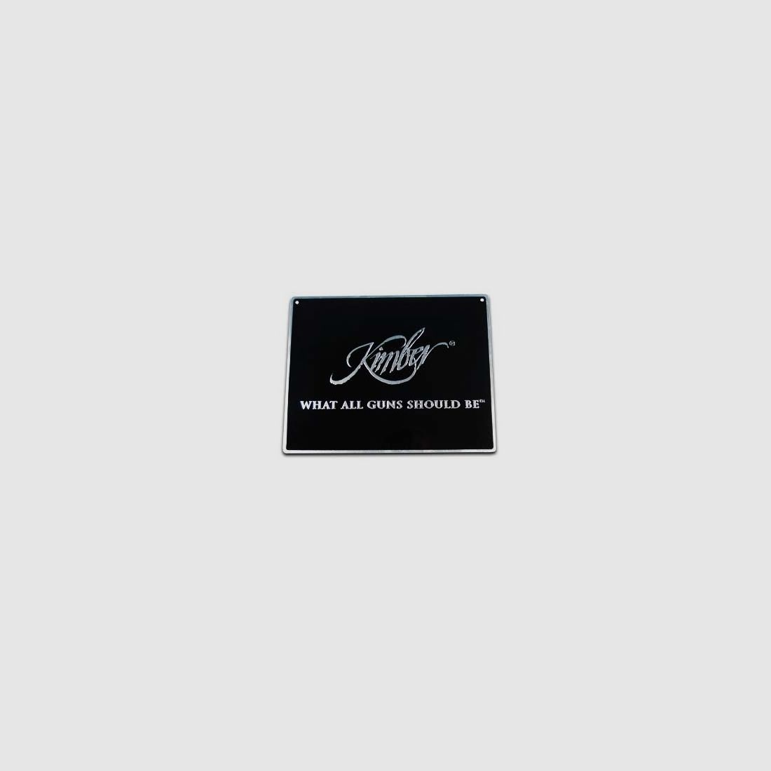 Wandschild Metall Kimber Logo