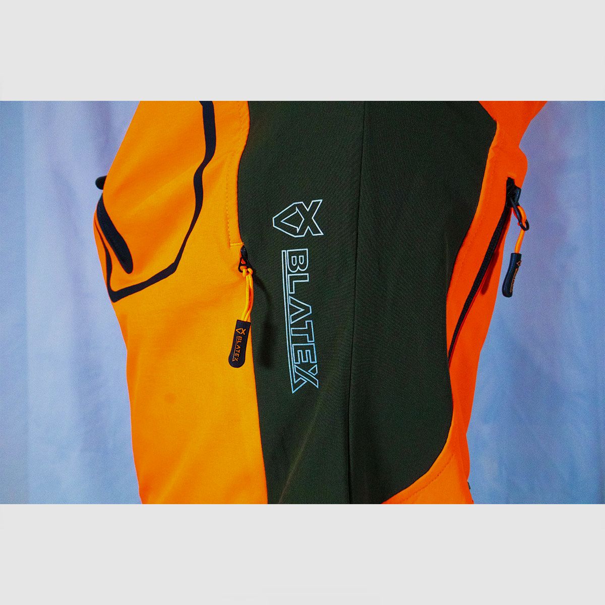 BLATEX – VESTE STRETCH VERT/ORANGE, image 8 sur 8