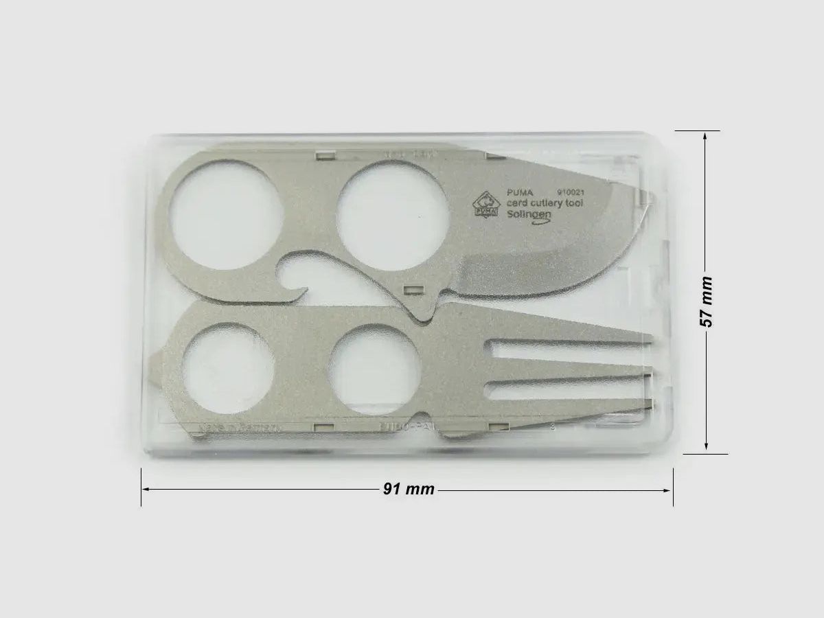PUMA card cutlery tool