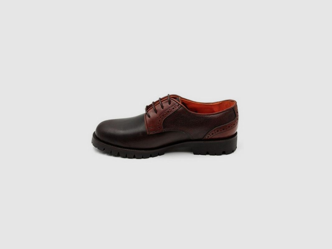 Scarpa in Pelle Modello 7000 Camoscio Marrone, immagine 4 di 4