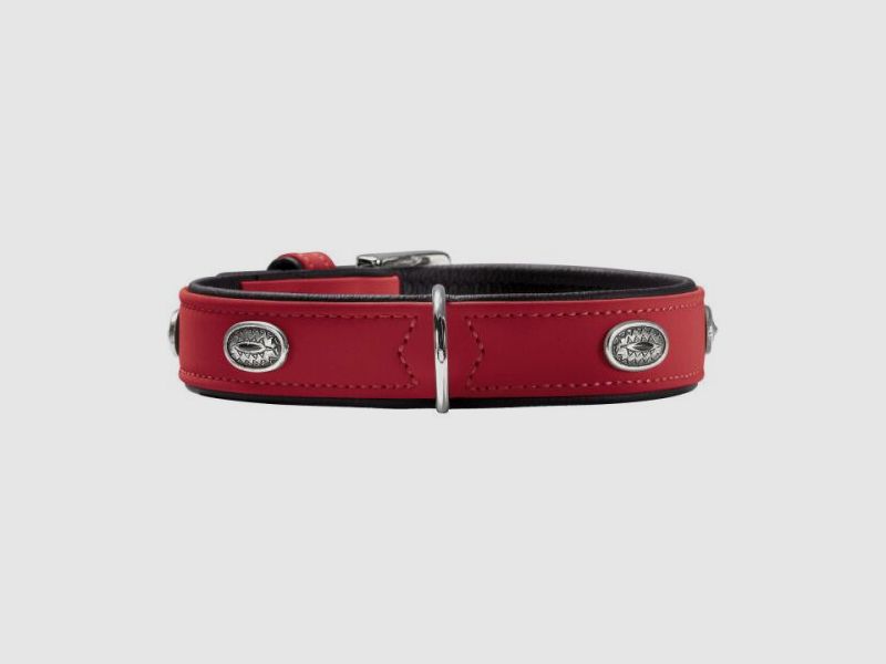 Hunter Halsband Softie Stone Rot/Schwarz M-L (60)