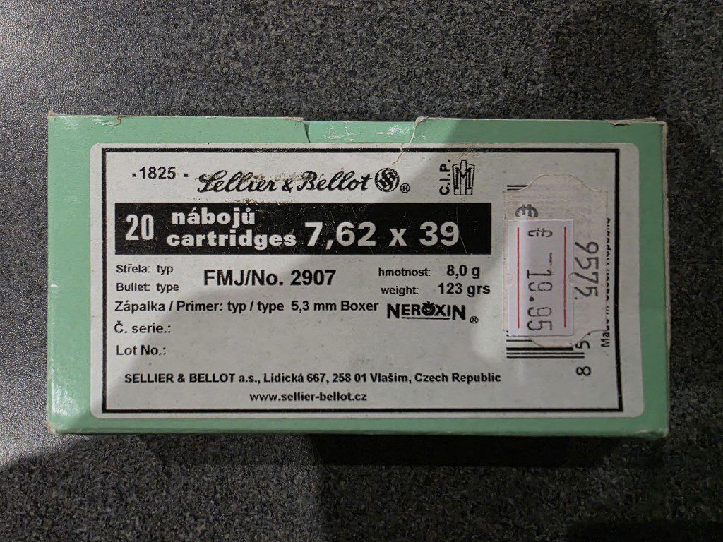 SELLIER BELLOT CARTOUCHES cal.7,65 mm (.32 Auto) FMJ x50, image 1 sur 3