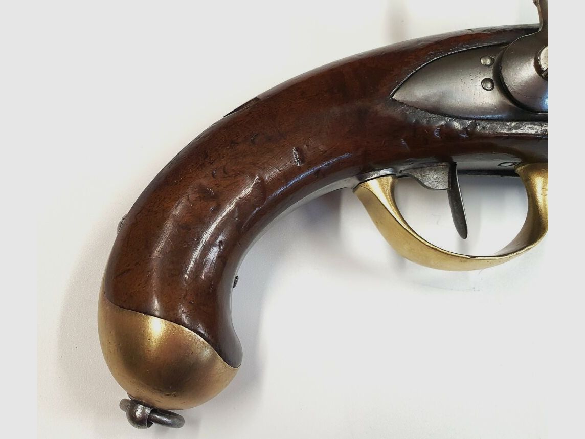 St. Etienne St. Etienne Vorderlader Pistole M 1822 T im Kaliber 17,7mm mit Perkussionsschloss, gebraucht