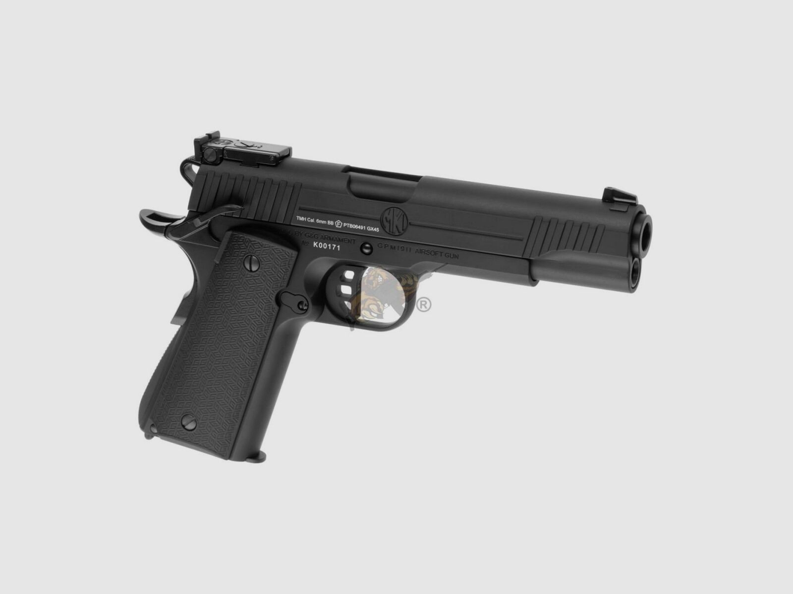 GX45 Mk.I Versione Metallica GBB Pistola Airsoft in Nero -F- | G&G