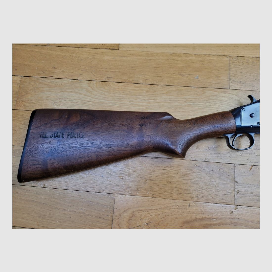 Iconische Pompgeweer Winchester model 1897 – Take Down – Model bekend als »Riot Gun« – Markering State Police van Illinois! – Kal. 12/70 – 6+1 – Cat. B. – Uitstekende staat! – TBE++, afbeelding 25 van 33