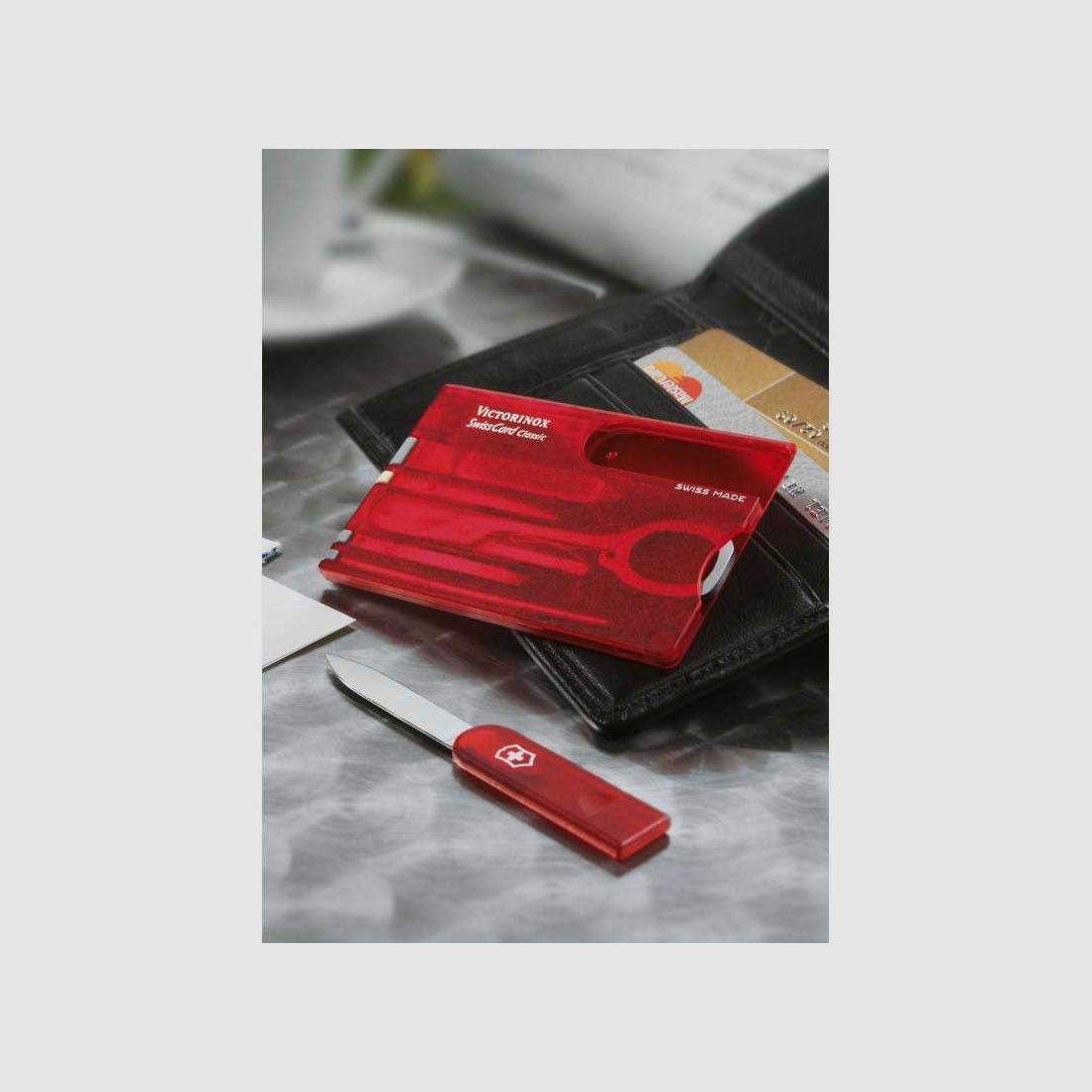 Victorinox, Swiss Card Classic, rot, 10 Funktionen