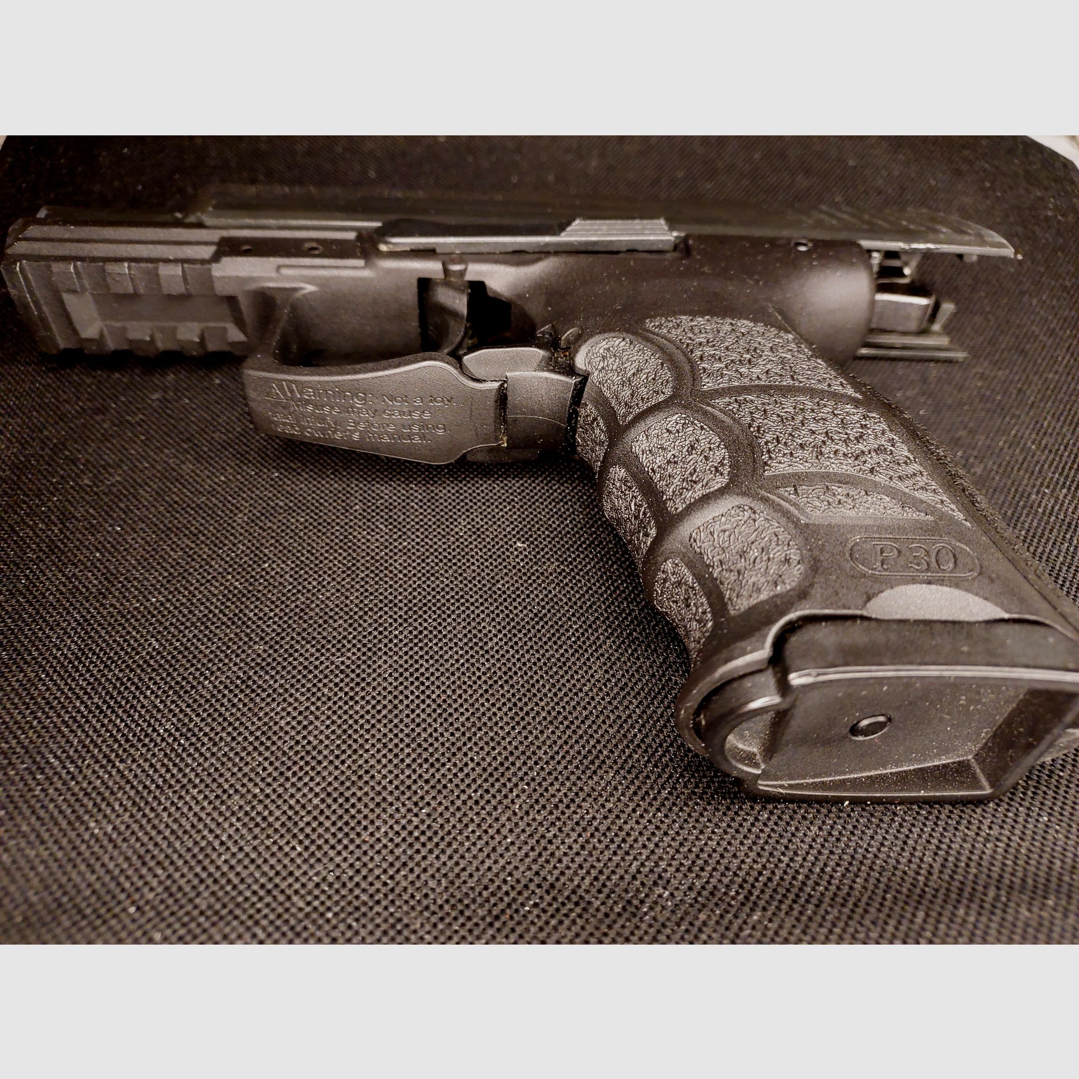 Heckler & Koch P30 9 mm P.A.K. brüniert (PTB 912) HK P 30 mit Safariland 7378 (7TS-ALS) Paddleholster 295 