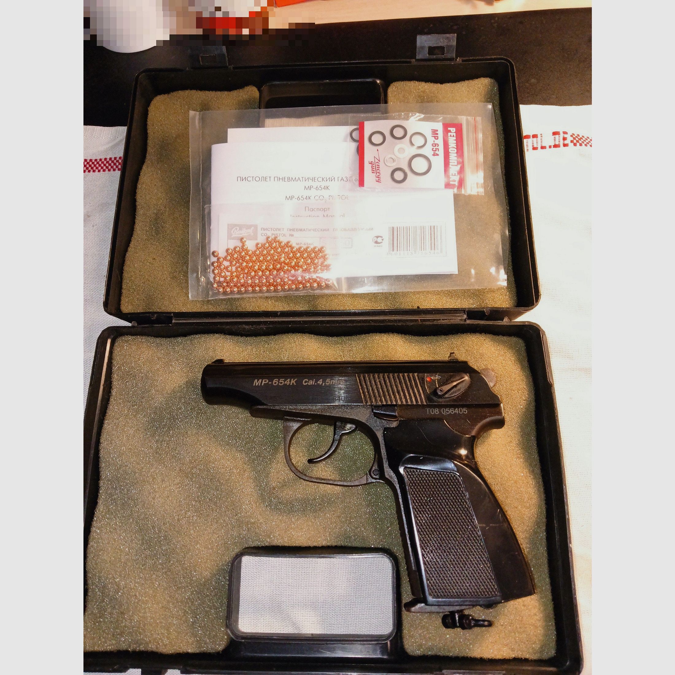 Baikal MP 654 K Makarov T08, CO2 4,5 mm BB ,  in sehr gutem Zustand, perfekte Funktion TOP, Bild 1 von 20