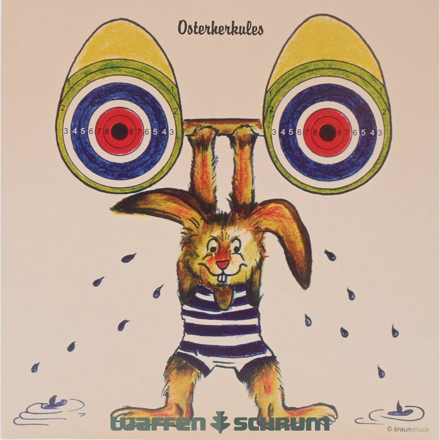 Brown Network Easter Disc Easter Hercules Size: 14x14