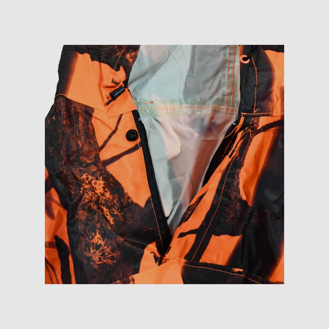 Poncho impermeable naranja talla única Percussion®, imagen 6 de 7