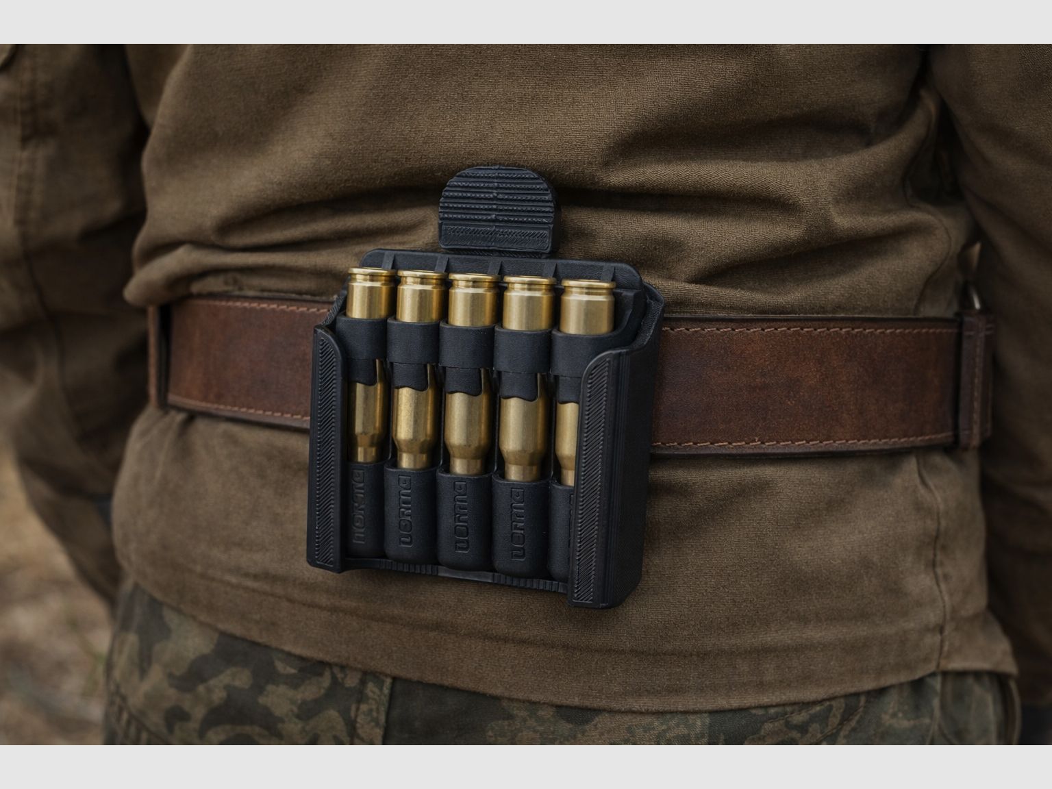 ALLE KALIBER - Gürteltaschenhouder voor 5-schots clips - RWS GECO Norma S&B Lapua enz.