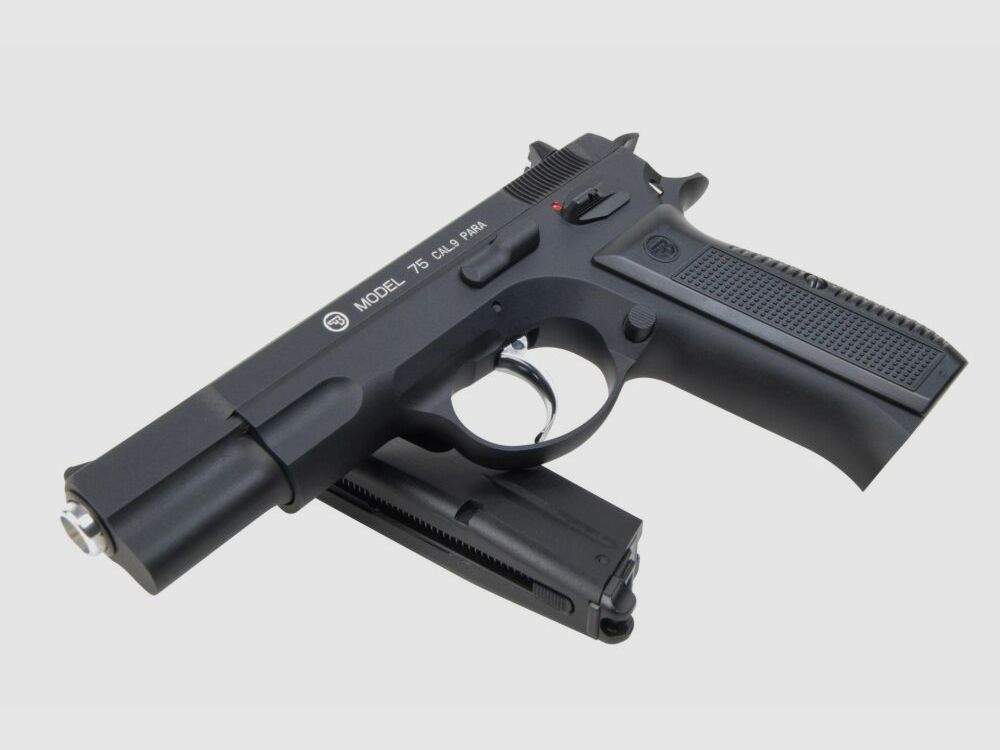 CZ 75 Schwarz 4,5mm BB Druckluft Co2 BlowBack
