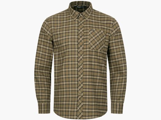 Blaser Herren Hemd Edward beige/braun kariert