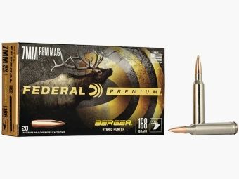 Federal Premium Berger Hybrid Hunter 7mm Rem. Mag. 168GR JHP 20 cartuchos