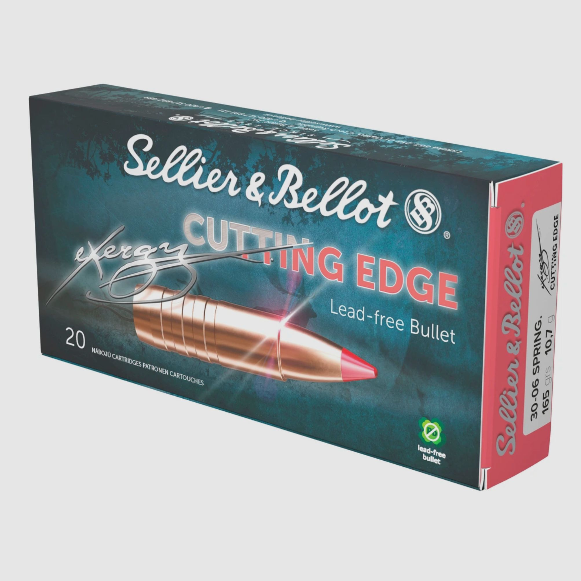 Sellier & Bellot 2017006 .30-06 Spr. exergy EDGE 10.7g 165grs. Lead-free rifle ammunition