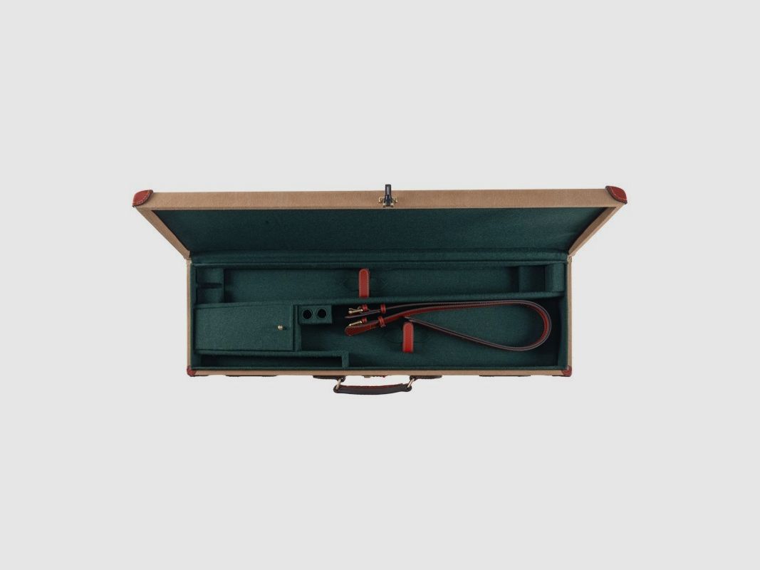 TASCHE AUS CANVAS UND LEDER FÜR SEITENBÜCHSEN UND ÜBER-UNTER-BÜCHSEN 80CM, Bild 3 von 4