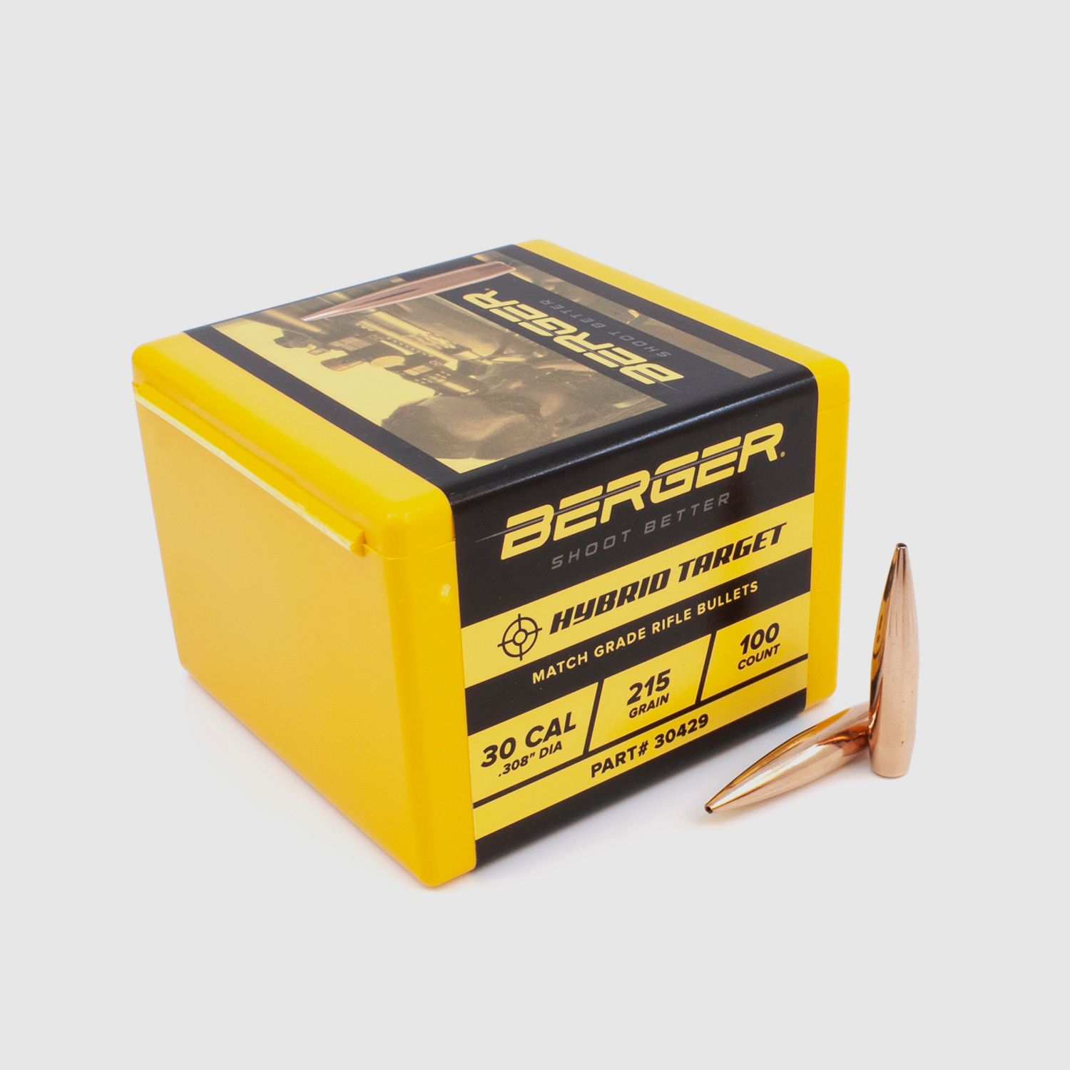 Berger Geschoss .30 Hybrid Target 215GR 100 Stück