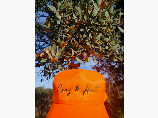 GORRA CRUZ & HUNT NARRANJA NEON
