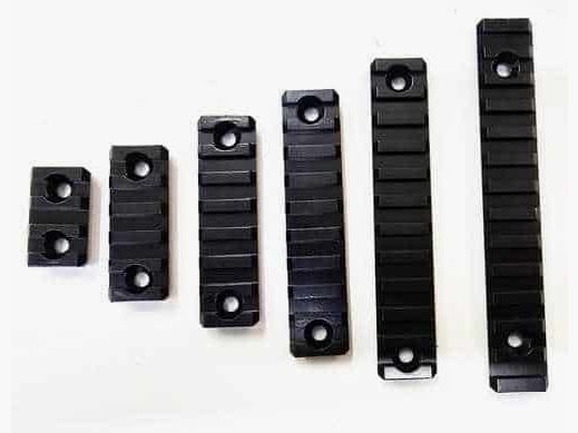RAIL M-LOK EN ALUMINIUM DIFFÉRENTES TAILLES