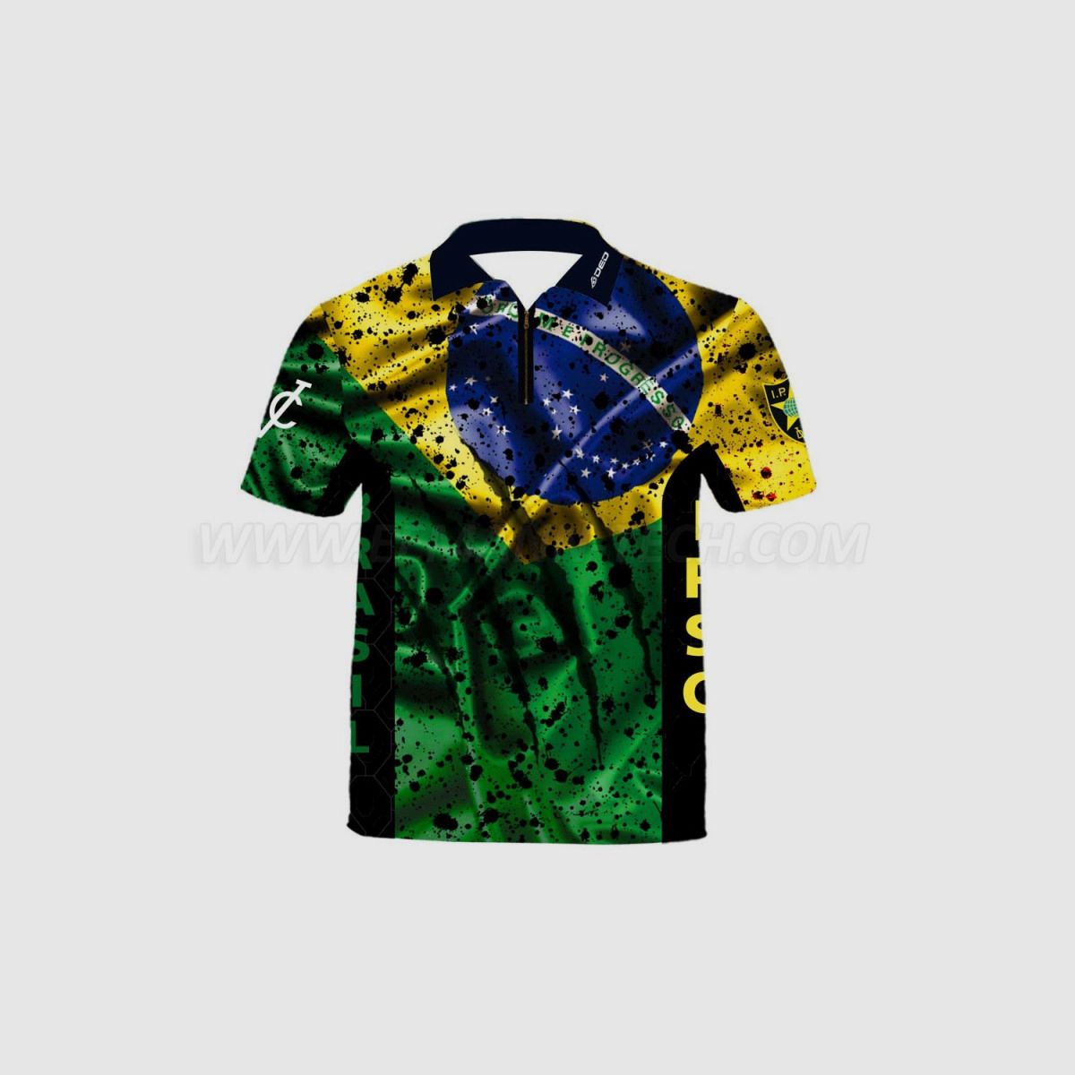 DED IPSC Brasil Wettkampf T-Shirt, Größe: XXL, Benutzerdefinierter Name: Kein Name, Bekleidungsart: Regulär (Herren), Bild 1 von 3