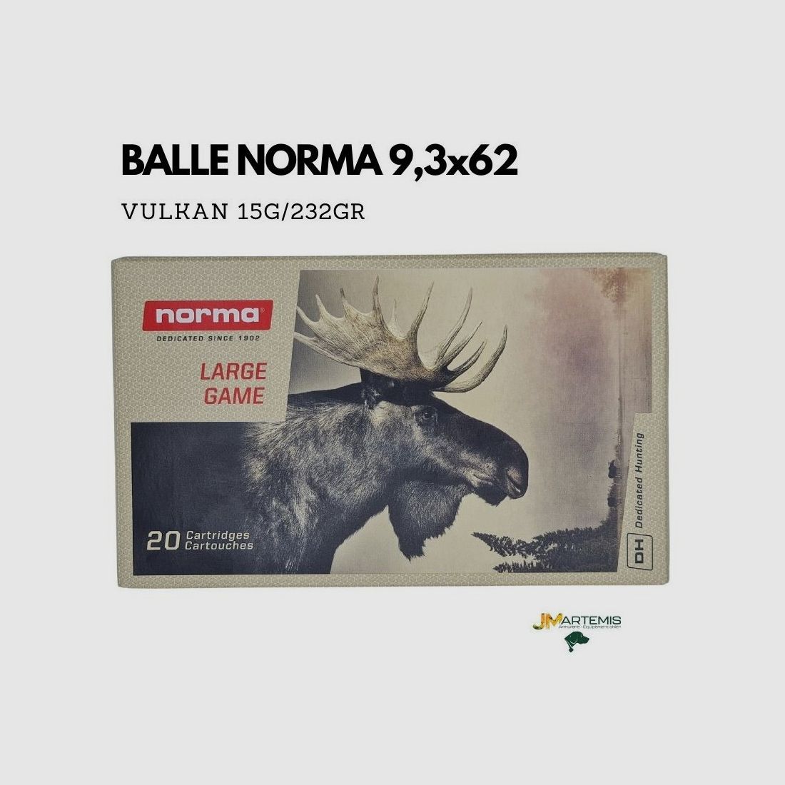 BALLE NORMA 9,3x62 VULKAN 232GR, image 1 sur 3