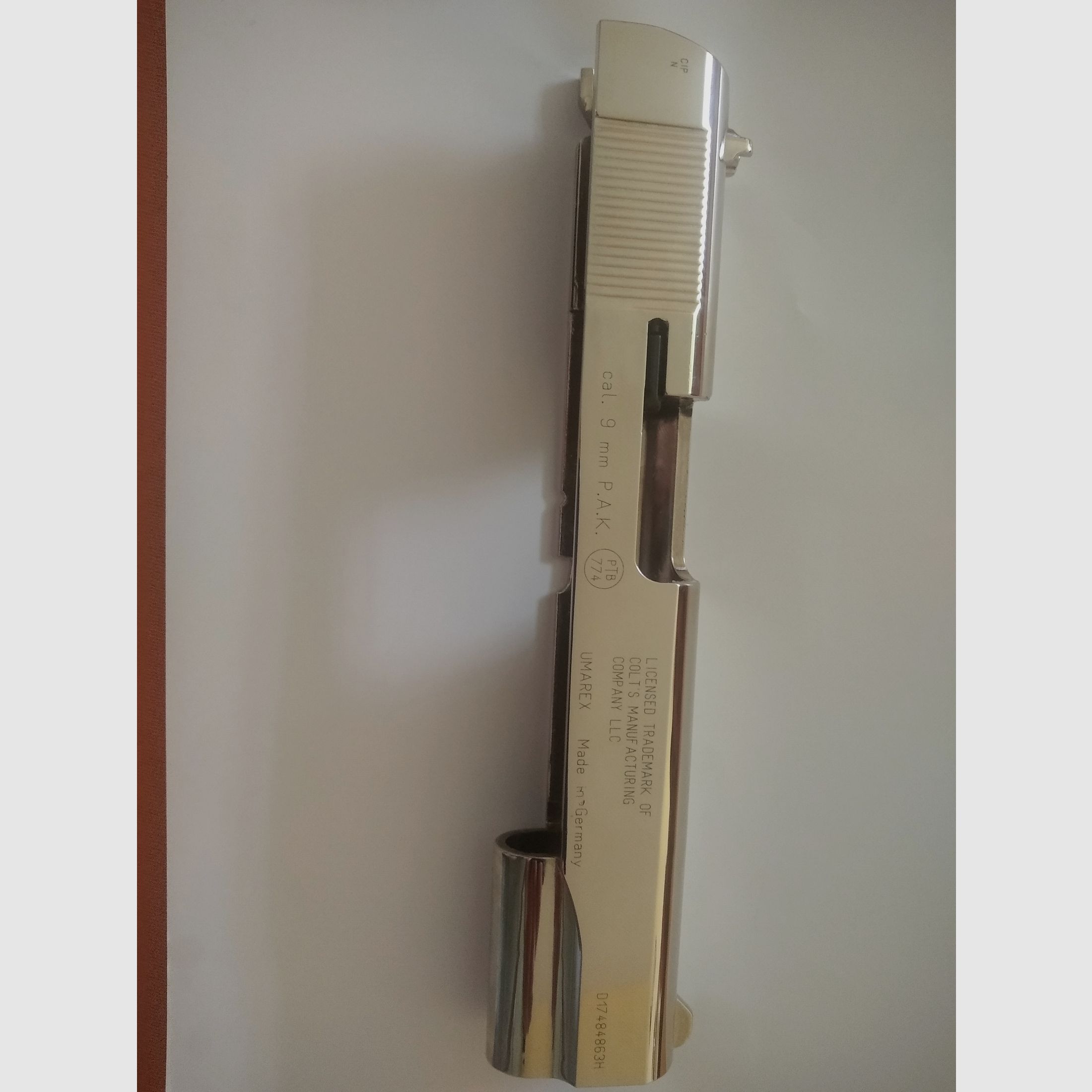 Colt 1911 Government 9mm pak by Umarex slide in chrome