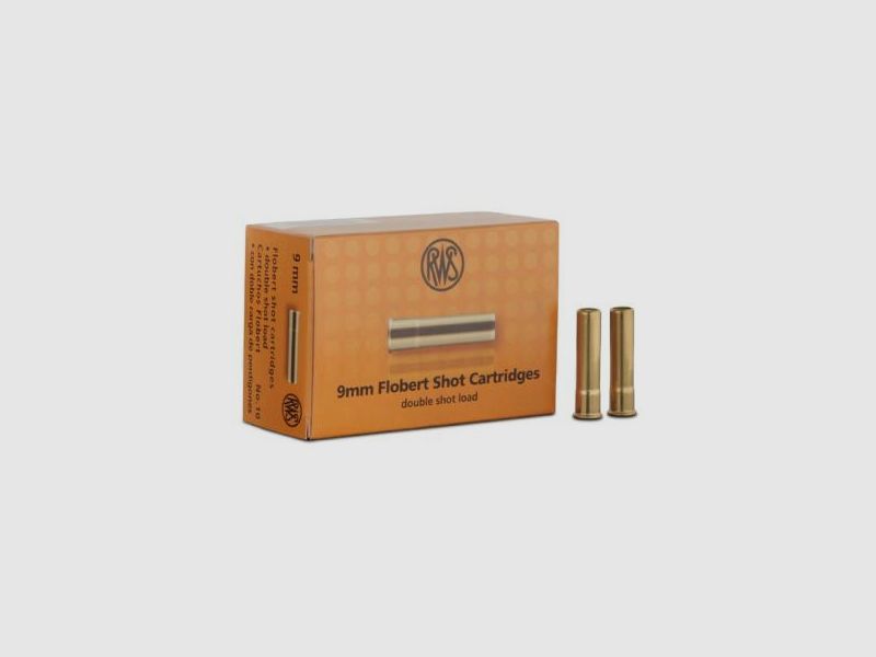 RWS Flobert - Randzünder 9mm Doppelschrot #10  50 Stk