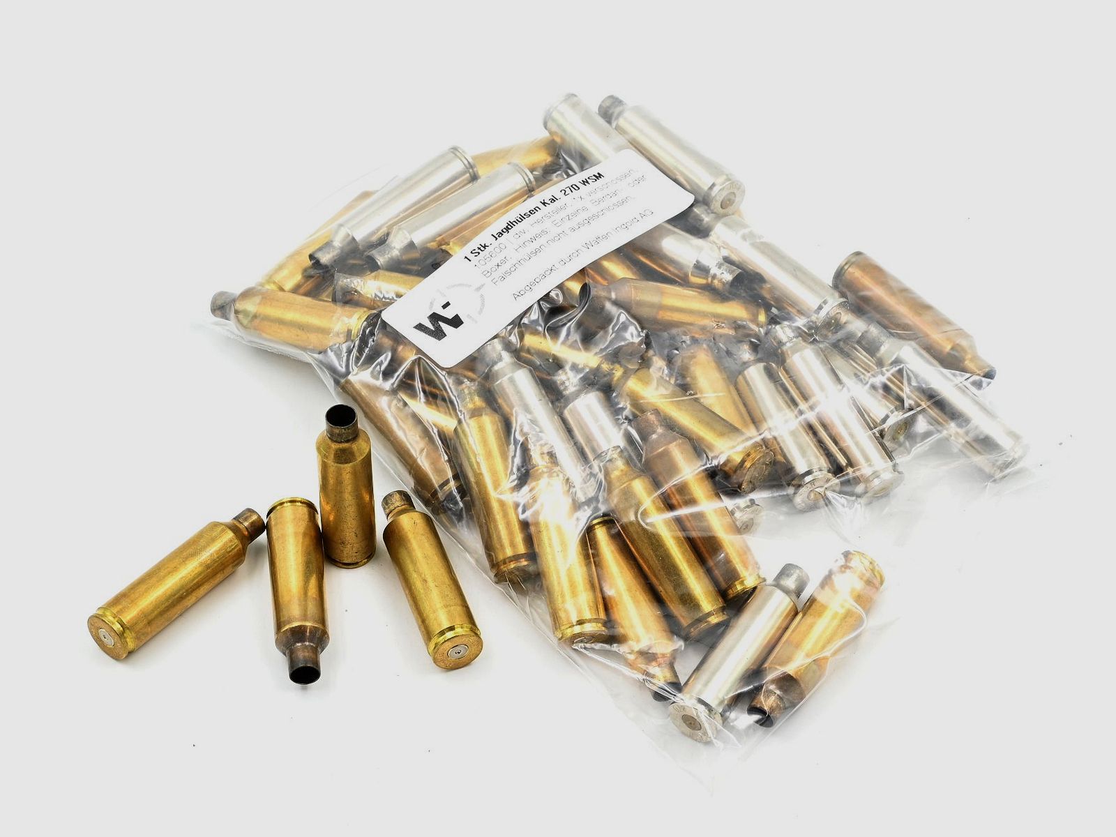 Étuis de chasse divers fabricants .270 WSM, 1 pièce, boxer, 1x tiré