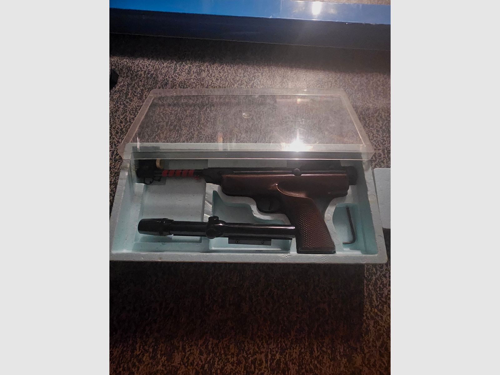 Diana Mod. 5 pistola de aire – Estado de coleccionista impecable en OVP + óptica Bushnell + accesorios