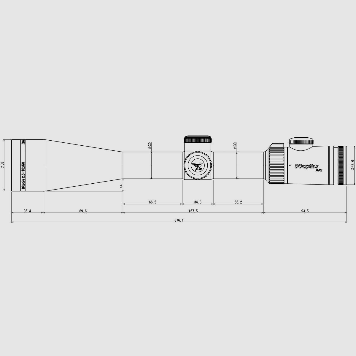 DDoptics Nighteagle NFX V6 2,5-15x50 A4N