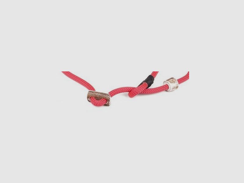 Mystique Field trial laisse moxon 8 mm 150 cm rose avec stoppeur en corne, image 2 sur 2