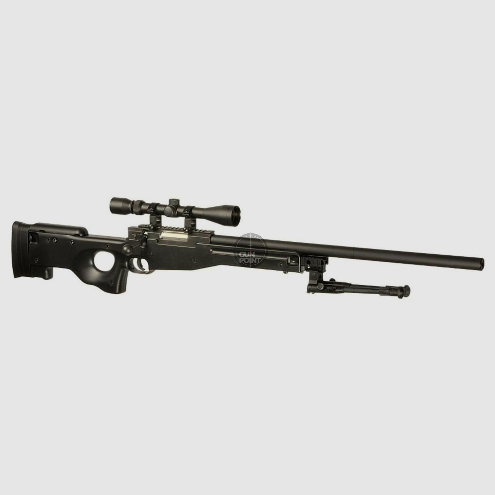 2nd Chance | Softair - Sniper - Well L96 Sniper Rifle Set Upgraded-Schwarz - ab 18, ber 0,5 Joule