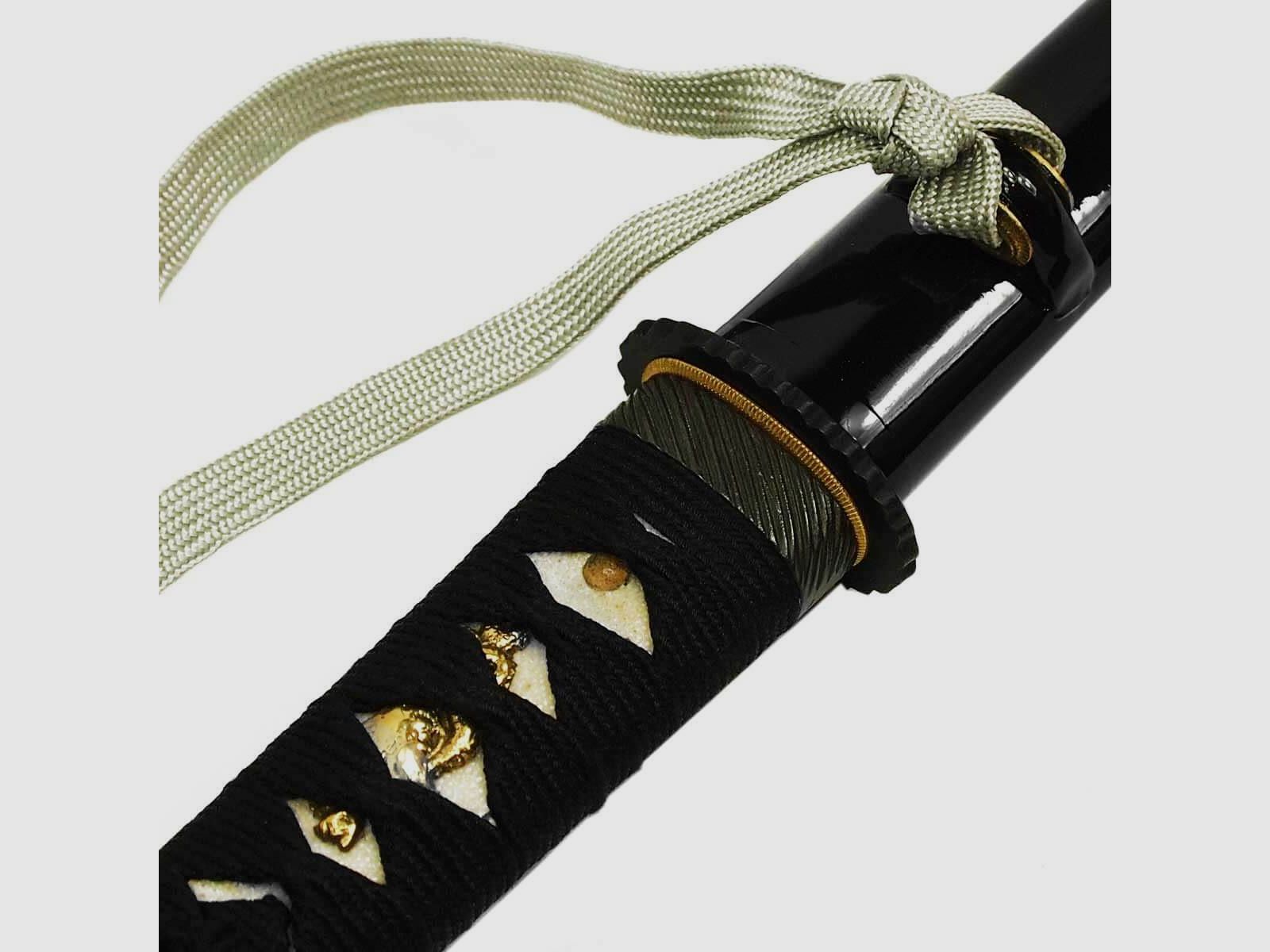 The Shogun Black Hamidashi Tanto with Blade made of 1095 Steel