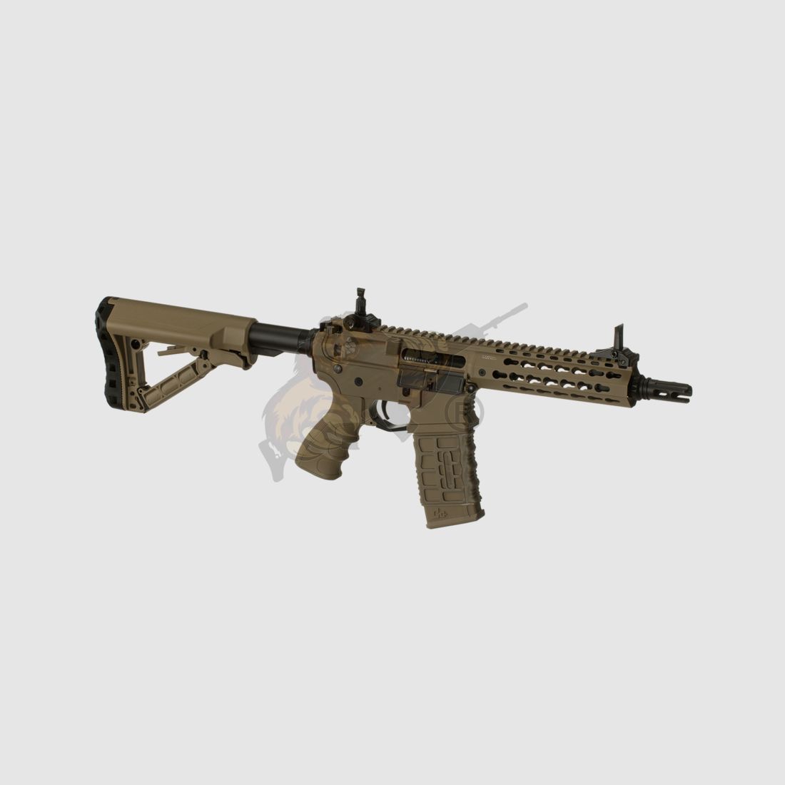 G&G CM16 SRS Airsoft mit ETU in desert - max 0,5 Joule