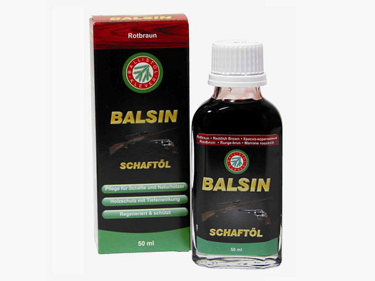 Schaftöl Balsin, rotbraun, 50 ml