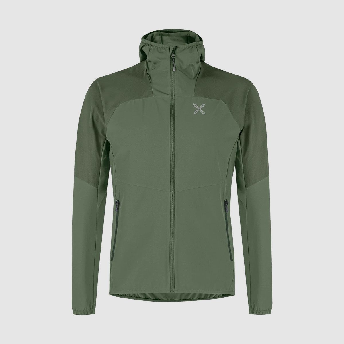 JACKET – MONTURA – RISE HOODED JACKET REGULAR FIT Sage Green, image 1 of 3