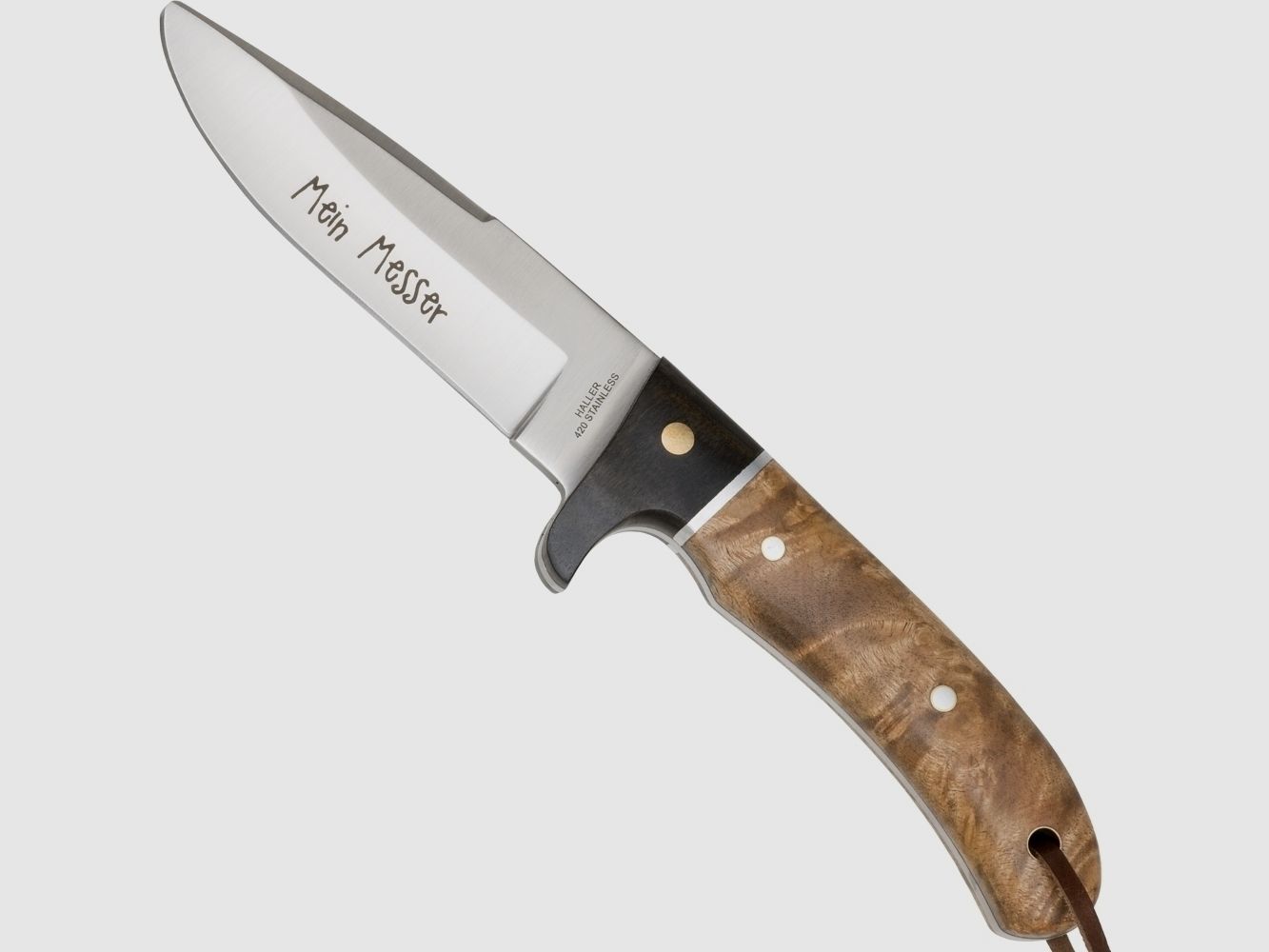 Kindermesser Grtelmesser Wurzelholz Lederscheide