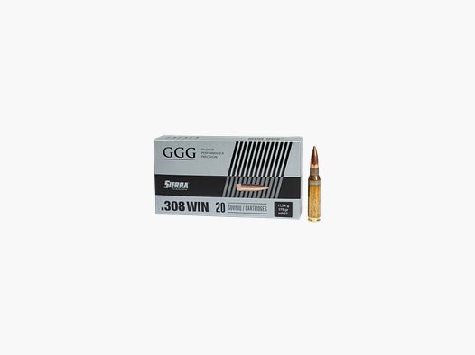 PACKUNG MIT 20 PATRONEN GGG KAL.308WIN HPBT 175GR