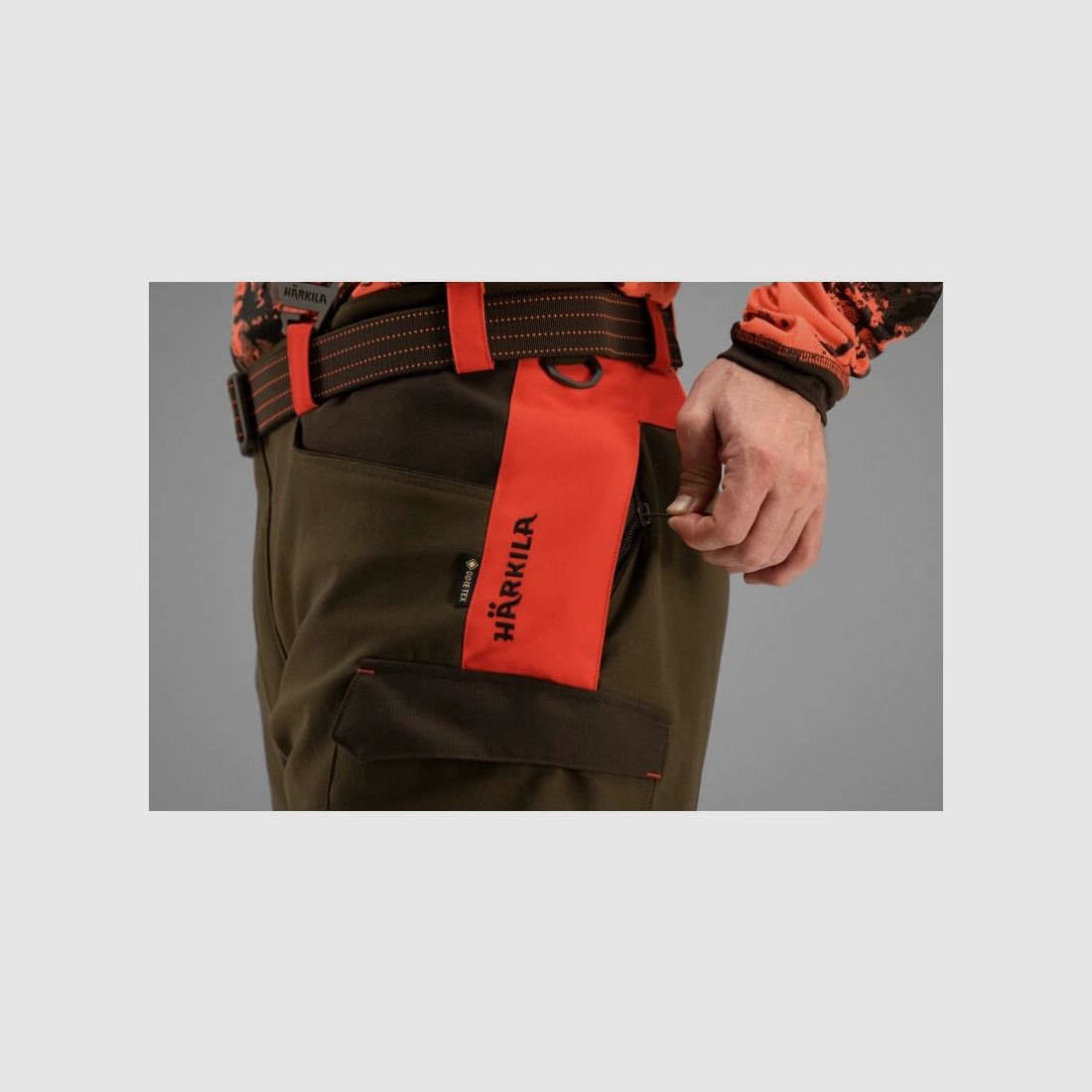 Härkila Herren Hose Wildboar Pro Orange blaze/Willow green