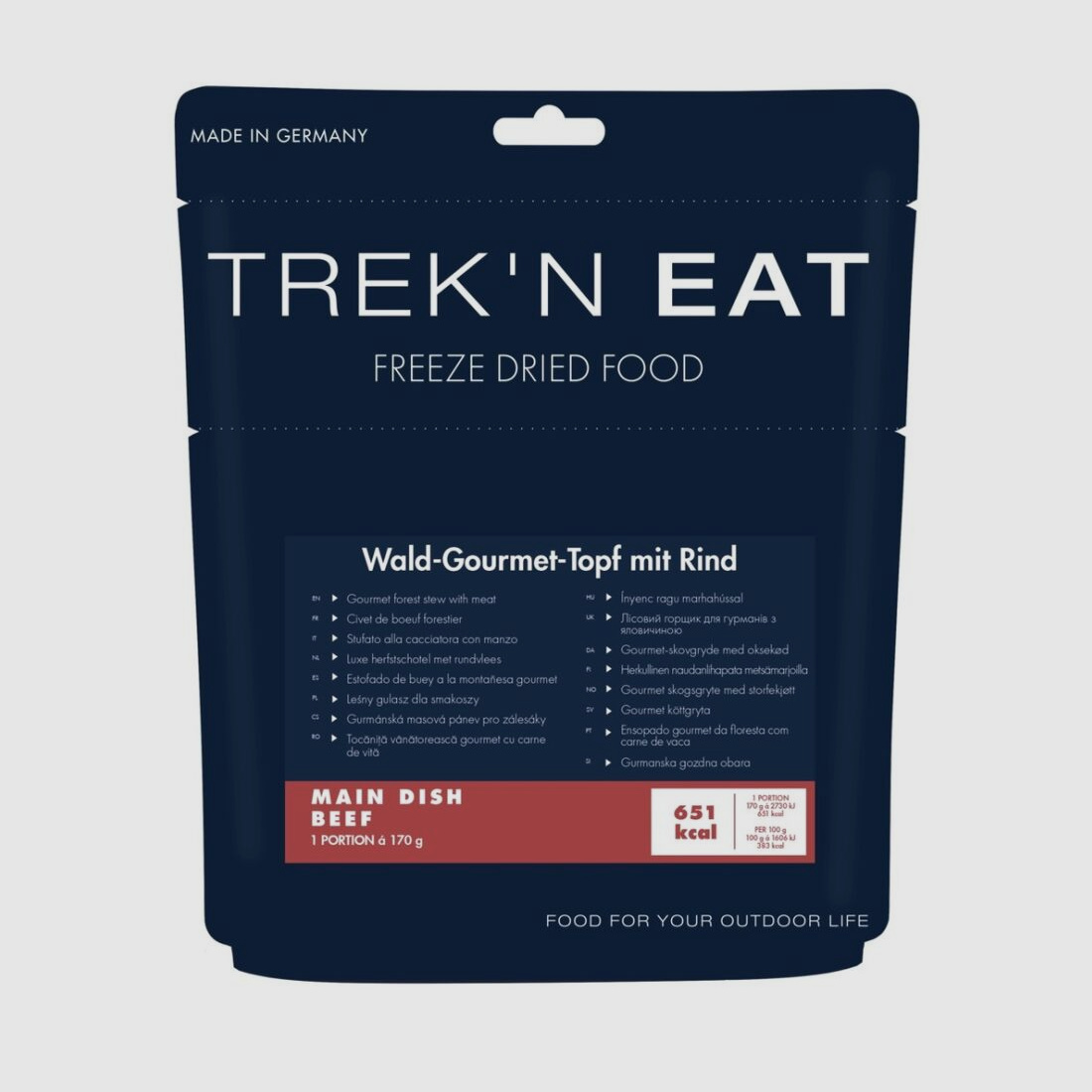 TREK'N EAT Wald-Gourmet-Topf mit Rind 170g