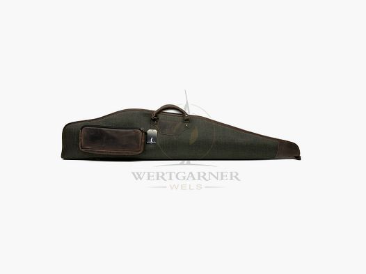 Wertgarner Gewehrfutteral mit Tasche Leder/Leinen