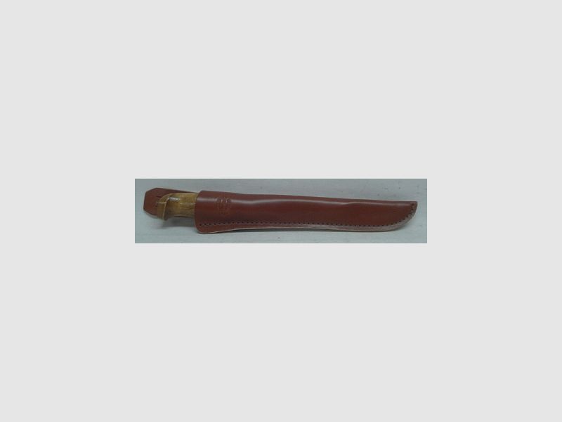 Filetiermesser Birkenholzgriff - Klinge: 15,5cm, Lederscheide