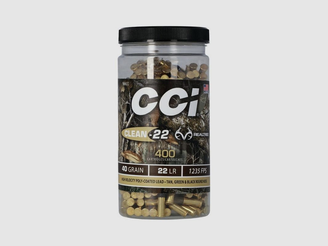 CCI .22 LR Clean-22 Munition, 2,59 g/40 gr