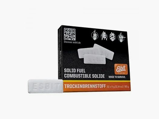 Tabletas de combustible seco Esbit 20 x 4 g