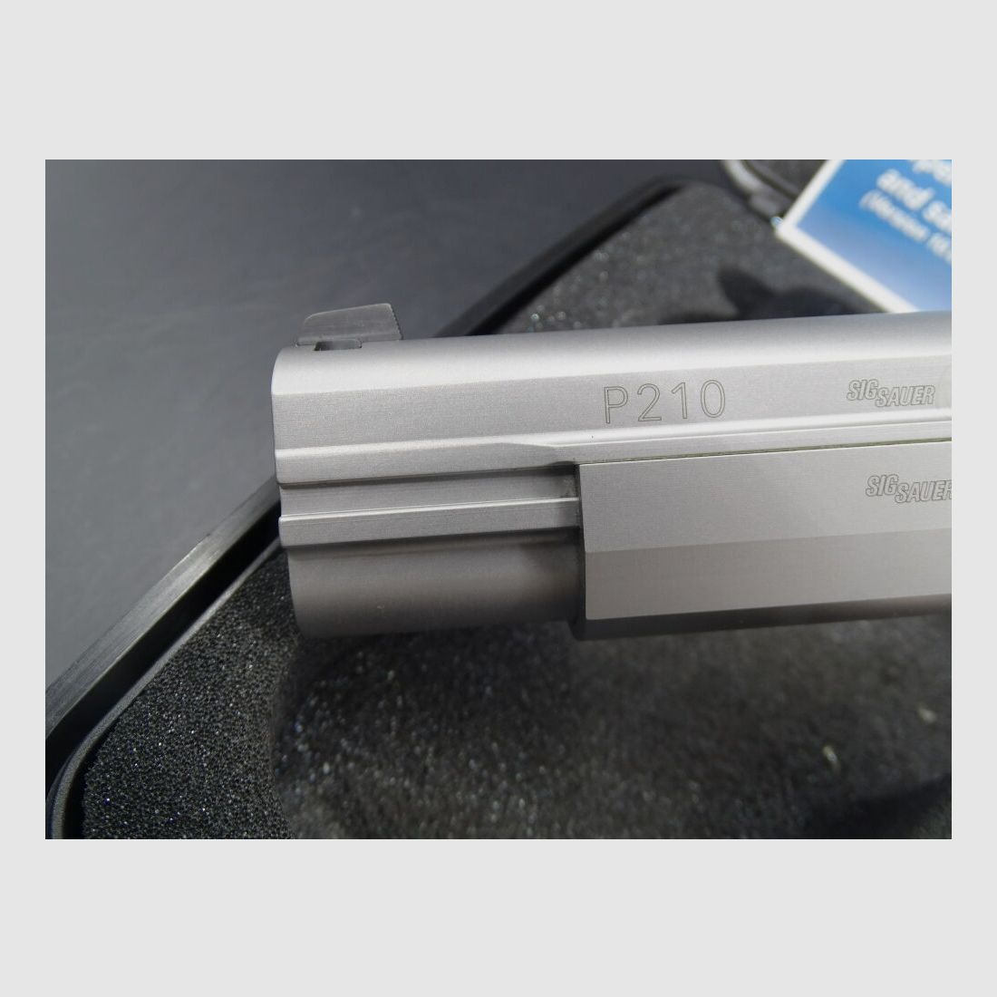 SIG Sauer P210 Super Target Silver 6" Hecho en Alemania P210 Super Target Silver