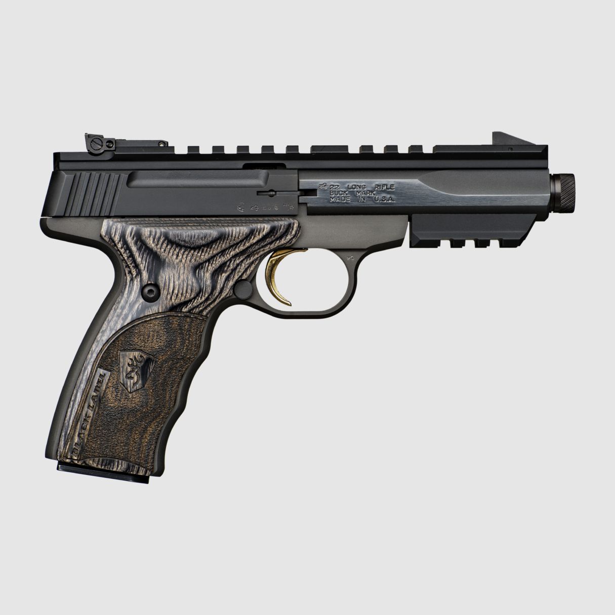 Browning Buck Mark Micro Black Label (Suppressor Ready Threaded) Halfautomatische Pistool